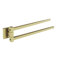 Jaquar Kubix Prime Twin Matt Brass Swivel Towel Rail 