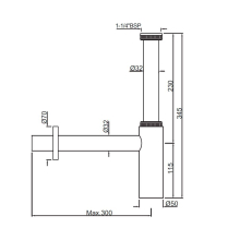 Jaquar Black Pivot Shower Door 760mm