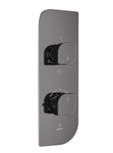 Jaquar Alive Black Chrome Concealed 2 Outlet Shower Valve 