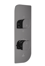 Jaquar Alive Black Chrome Concealed 3 Outlet Shower Valve