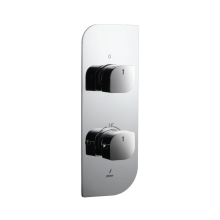 Jaquar Alive Chrome Thermostatic Concealed 2 Outlet Shower Valve 