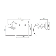 VitrA Minimax Toilet Roll Holder - 44789 