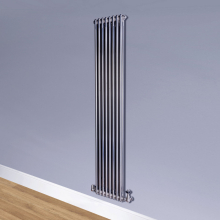 DQ Ardent 1800 x 668mm 2 Column Bare Metal Vertical Radiator