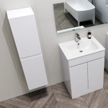 Atlantis 500mm White Waterproof Toilet Unit