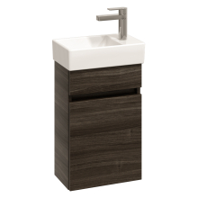 Abacus S1 Concepts Wall Hung Cloakroom Vanity Unit Pack 360mm Left Hand - Lava