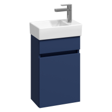 Abacus S1 Concepts Wall Hung Cloakroom Vanity Unit Pack 360mm Left Hand - Matt Blue