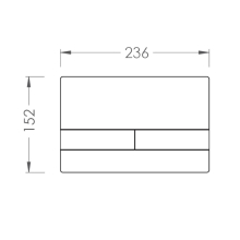 Abacus Iso 2s Steel WC Press Panel