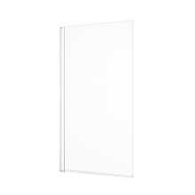 Abacus Matt White Bath Screen 800 x 1500mm