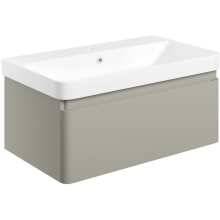 Aylesbury 805mm Matt Latte 1 Drawer Wall Hung Vanity Unit