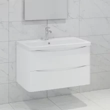 Scudo Bella 500 Gloss White Wall Hung Vanity Unit