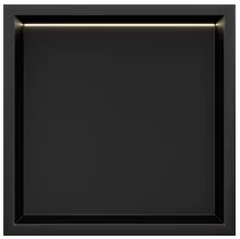 Stellniche Matt Black 300 x 300 Wall Niche With LED Light