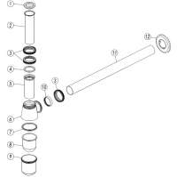 McAlpine Anti-Syphon Adjustable Inlet Bottle Trap - 1 1/4" - A10AV