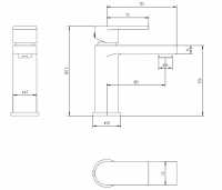 Glenluce Deck Mounted Bath Filler Tap