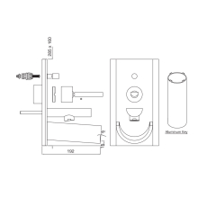 Artize Confluence Waterfall Bath Filler & Diverter In Chrome With Concealed Body 