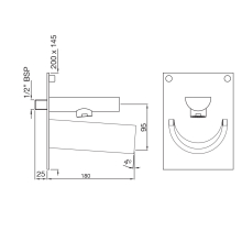 Artize Confluence Waterfall Overhead Shower In Antique Bronze