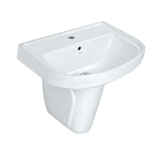 Jaquar Continental Prime Wall Hung Basin With Half Pedestal