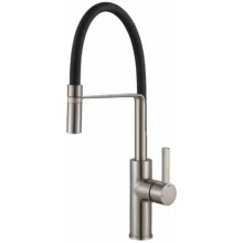 Francis Pegler Brushed Nickel Jeroni Chef Kitchen Tap