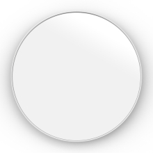 Origins Living City 60 White Round Mirror