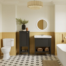 Dendermond Matt Anthracite 650 Floor Standing One Drawer Vanity Unit