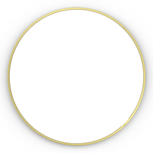 Origins Living Docklands 60 Brushed Brass Round Mirror