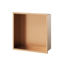 Elements Recessed Shower Niche Brushed Bronze 320 x 320 x 120mm