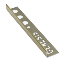 Genesis 12mm Gold Stainless Steel Straight Edge Tile Trim 2.5m