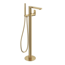 Abacus Edge Freestanding Bath Shower Mixer Tap - Brushed Brass