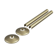 Brushed Brass Pipe Snap 15mm Radiator Pipe Covers & Collars