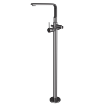 Jaquar Florentine Prime Black Chrome Floor Mounted Single Lever Bath Mixer With Concealed Valve