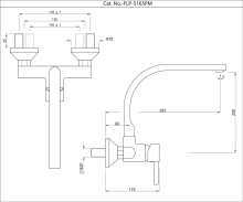 Jaquar Ornamix Black Chrome Wall Mounted Stop Valve