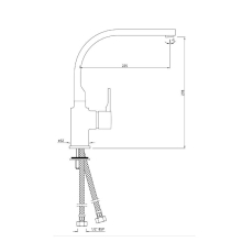 Jaquar Florentine Prime Black Matt Single Lever Basin Mixer Tap With Swinging Spout