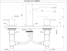 Jaquar Florentine Prime Black Matt Wall Mounted Stop Valve 