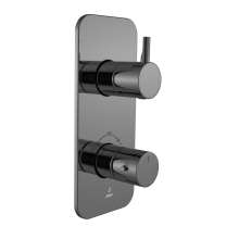 Jaquar Florentine Prime Black Chrome Thermostatic Concealed 1 Outlet Shower Valve 