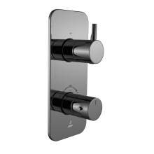 Jaquar Florentine Prime Black Chrome Concealed 2 Outlet Shower Valve 