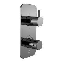 Jaquar Florentine Prime Black Chrome Concealed Shower Valve 3 Outlet 