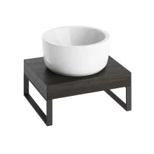 Abacus Concept Cloud 500mm Shelf, Lava With Matt Black Towel Hangers