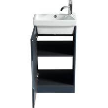 Flauto Soft Coffee Mini Cloakroom Vanity Unit