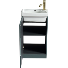 Flauto Midnight Shadow Mini Cloakroom Vanity Unit