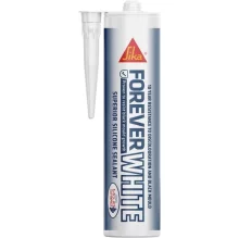 Everbuild Forever White - White Silicone Sealant - 295ml Anti-Mold