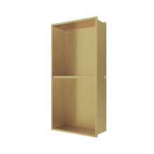 Gio Shower Niche Insert with Shelf Brushed Brass 300 x 600mm