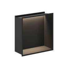 Gio LED Illuminated Shower Niche Black 300 x 300mm