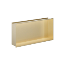 Gio LED Illuminated Shower Niche Brushed Brass 600 x 300mm
