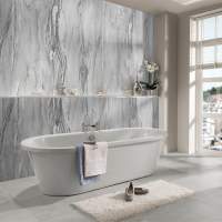 Wetwall Carrara Marble Shower Panel