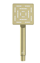 Jaquar Maze Matt Brass Square Hand Shower