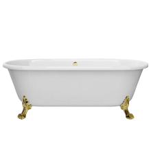 Jaquar Queens Traditional Freestanding Bath 1702mm with Gold Legs