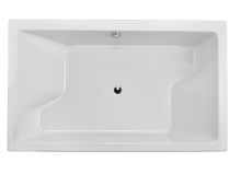 Jaquar Kubix Prime 1800 x 1100mm Double Ended Bath Tub With Metal Frame 