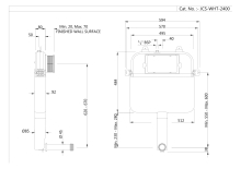 Scudo Concealed Cistern with Chrome Button, Bottom Entry