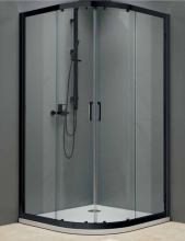 Jaquar Delta Black Double Door Quadrant Shower Enclosure 900mm