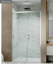 Jaquar Optima 1000mm Wall To Wall Shower Enclosure In Chrome 