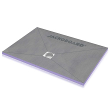 Jackoboard Aqua Flat 1200 x 900mm Tileable Wetroom Shower Tray - Offset Centre Drain